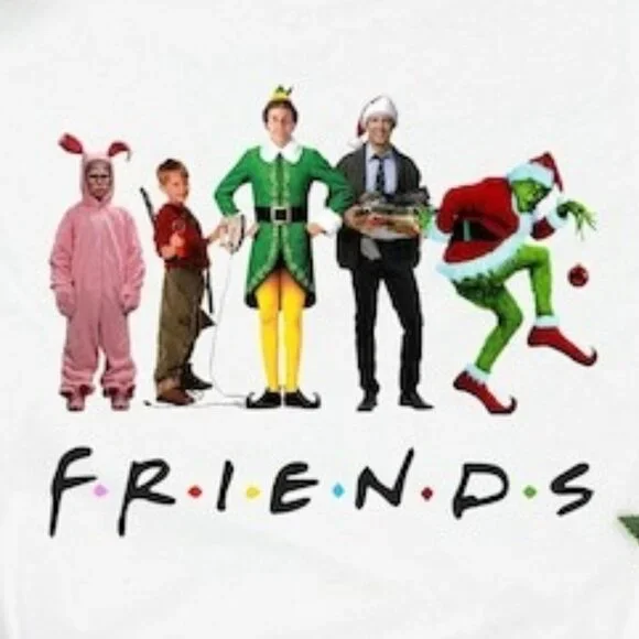 Christmas Movie Watching Graphic T-Shirt Friends Xmas Holiday Fan Gift Shirt 17 - Picture 2 of 5